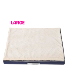 Lavish Pets Memory Foam Bed White (L), CS2024000281, cat Bed  / Cushion, Lavish, cat Housing Needs, catsmart, Housing Needs, Bed  / Cushion